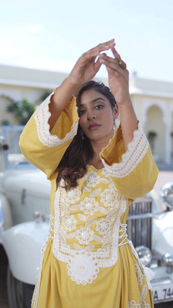 Phusp - Bohemian Kurta And Palazzo