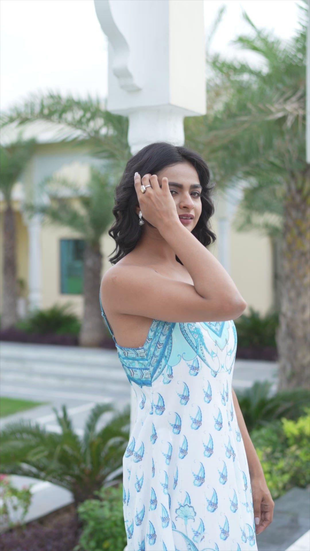 Pulcher - Slip Handkerchief Dress (Blue)