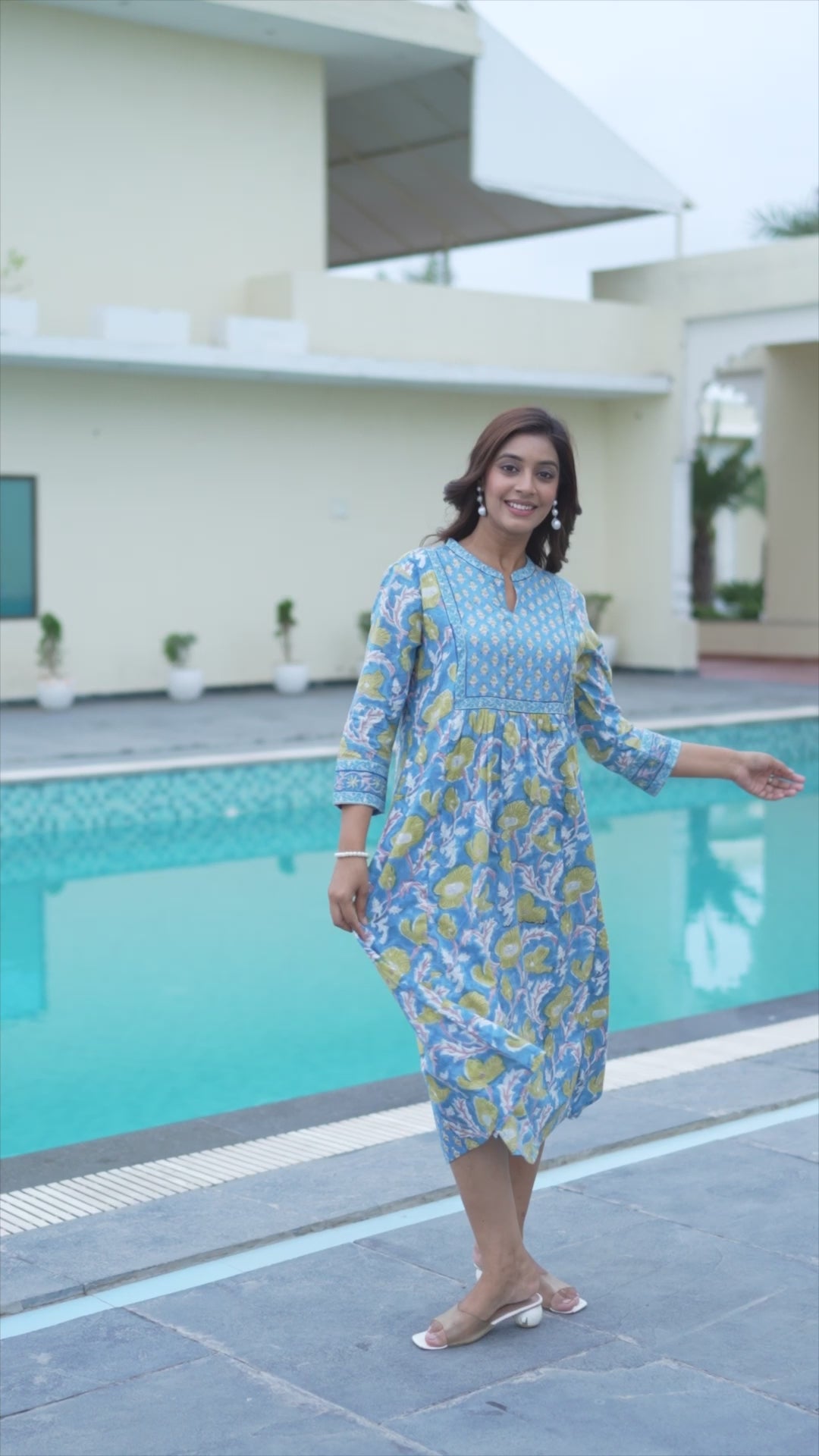 Meher - Dress (Cobalt Blue)