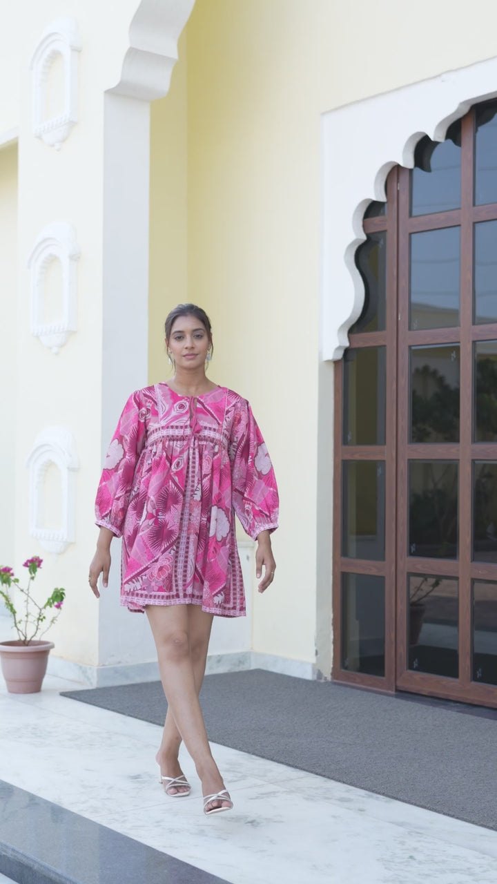 Sakura - Tunic (Pink Patterned)